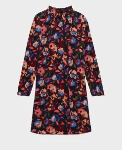 Robes|Comptoir des Cotonniers Aglae - Robe Fluide Imprimee 8858 69 Navy Print