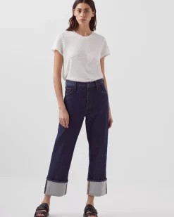 Jeans|Comptoir des Cotonniers Ava - Jean Straight Selvedge 4287 Denim_Brut