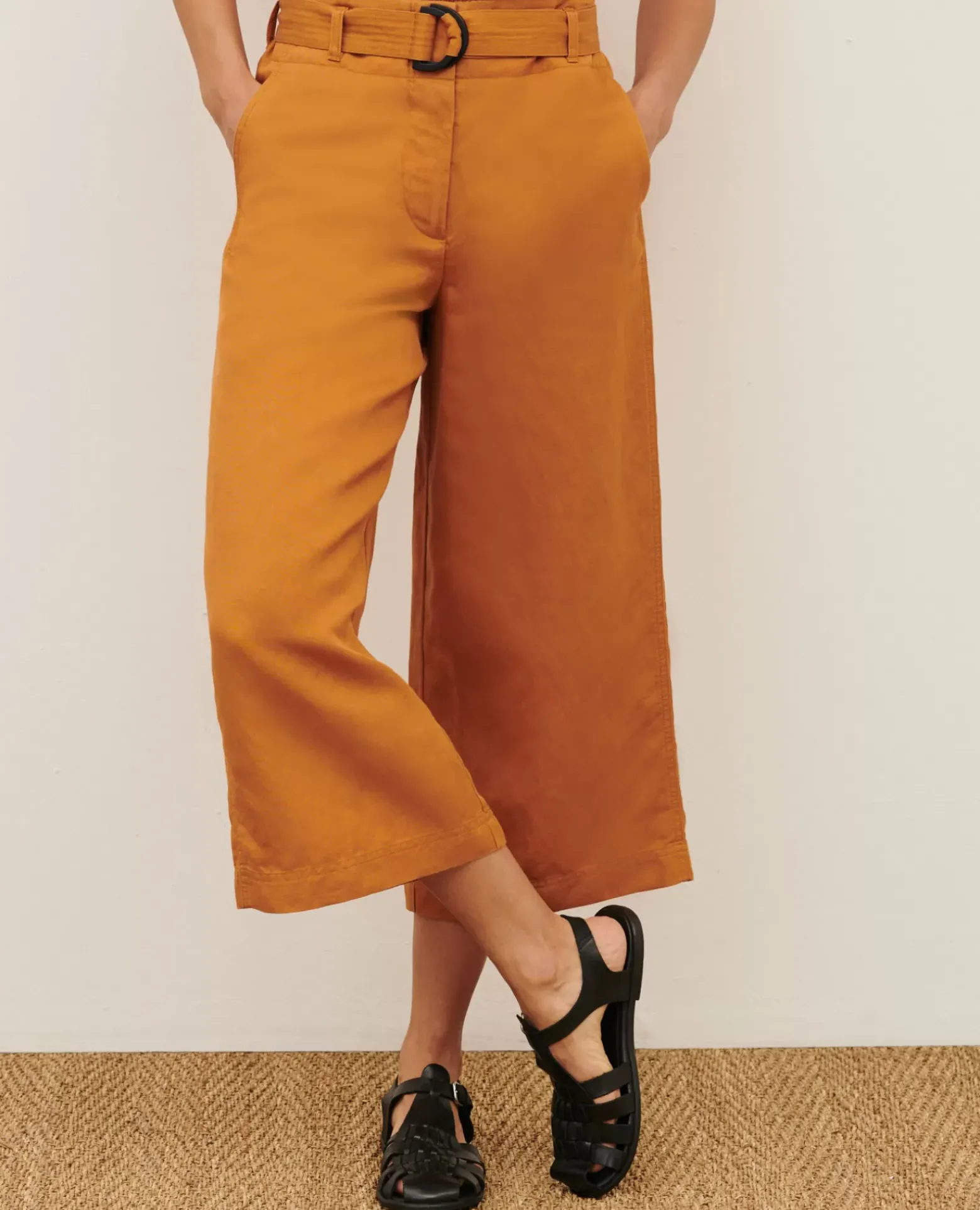 Pantalons|Comptoir des Cotonniers Babeth - Jupe-Culotte 0320 Almond Brown