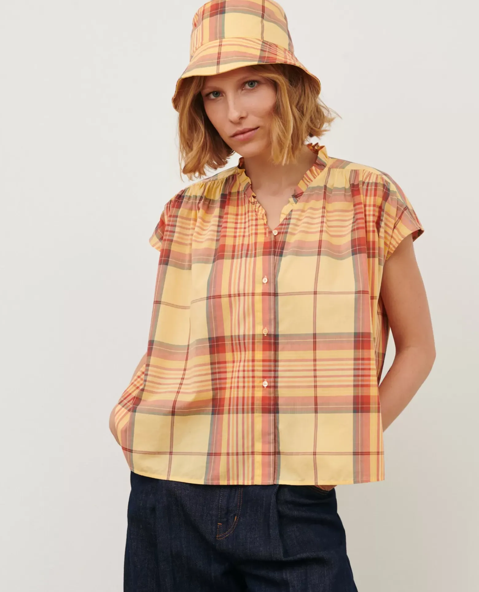 Blouses & Chemises|Comptoir des Cotonniers Blouse En Coton 0241 Orange