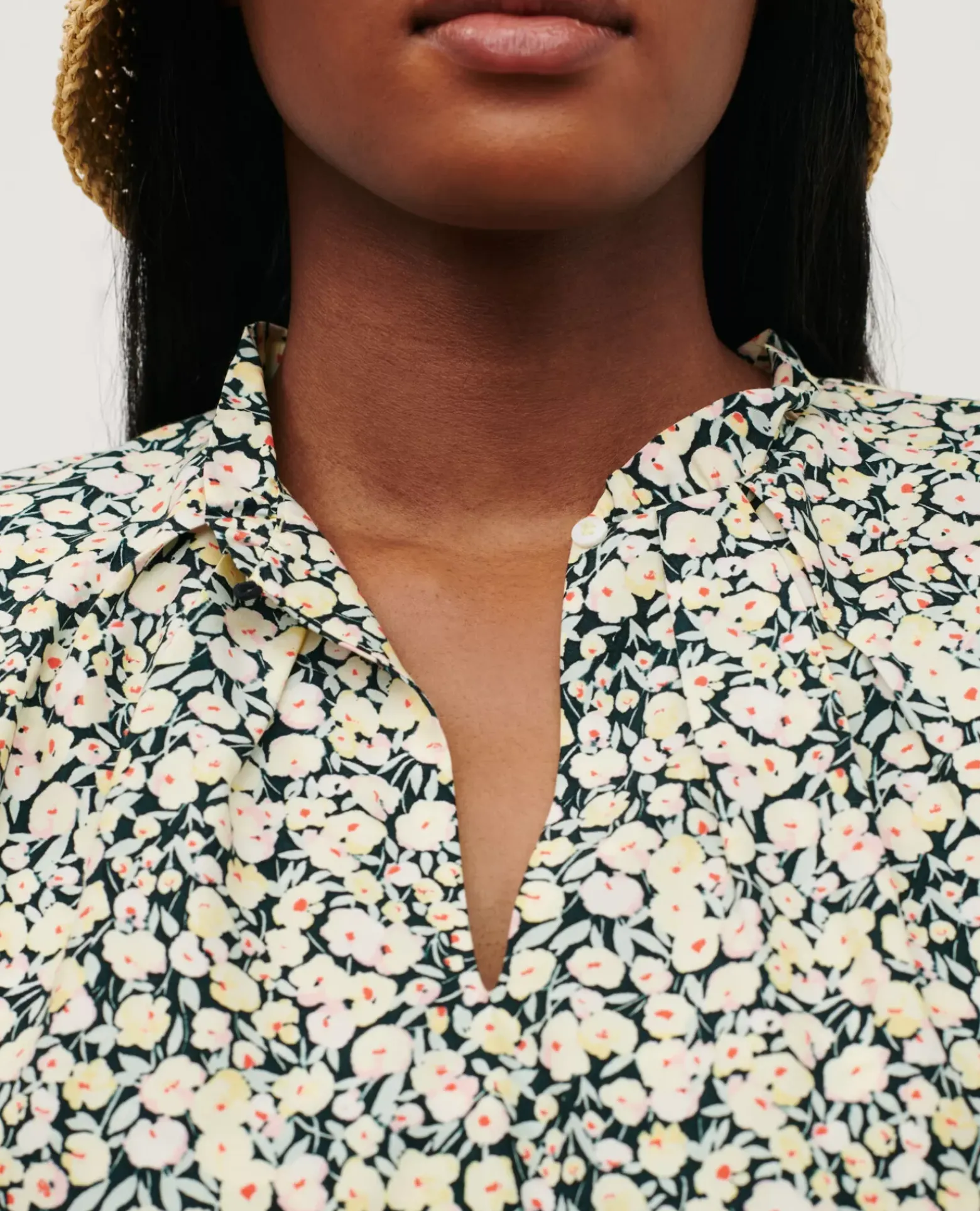 Blouses & Chemises|Comptoir des Cotonniers Blouse Imprimee 7302C 119 Print Yellow