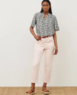 Blouses & Chemises|Comptoir des Cotonniers Blouse Imprimee 7300D 119 Print Blue