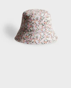 Bobs, Bonnets & Casquettes|Comptoir des Cotonniers Bob Reversible En Coton 0110 Champs Fleuris Pink