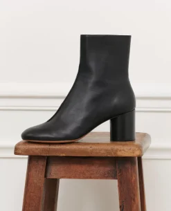 Chaussures|Comptoir des Cotonniers Boots A Talon En Cuir 4216 Black_Beauty