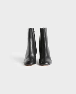 Chaussures|Comptoir des Cotonniers Boots A Talon En Cuir 4216 Black_Beauty