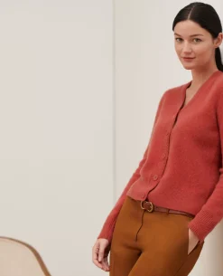 Maille|Comptoir des Cotonniers Cardigan En Cachemire 8830 16 Red