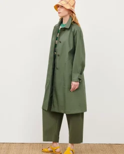 Vestes & Trenchs|Comptoir des Cotonniers Catherine - Trench Ample 0571 Thyme Green