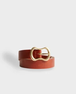 Ceintures|Comptoir des Cotonniers Ceinture Fine En Cuir 4190D Emperador