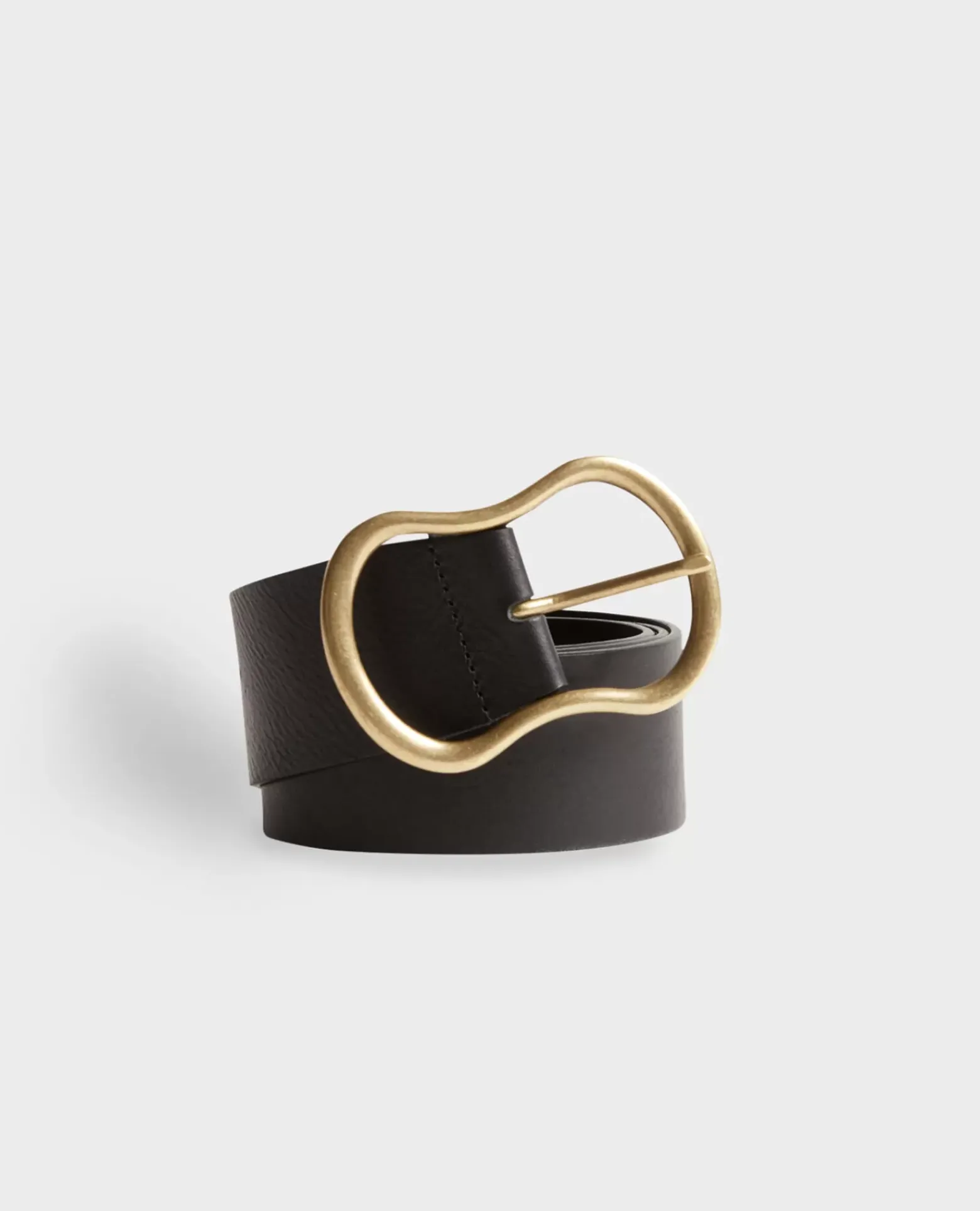Ceintures|Comptoir des Cotonniers Ceinture Large En Cuir 8853 09 Black