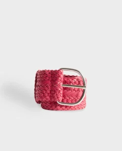 Ceintures|Comptoir des Cotonniers Ceinture Large Tressee En Cuir 0134 Spritz
