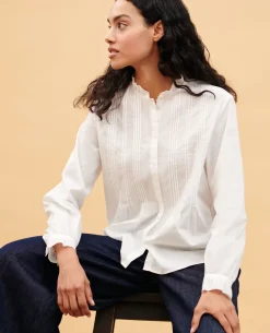 Blouses & Chemises|Comptoir des Cotonniers Chemise En Coton 4224 Gardenia
