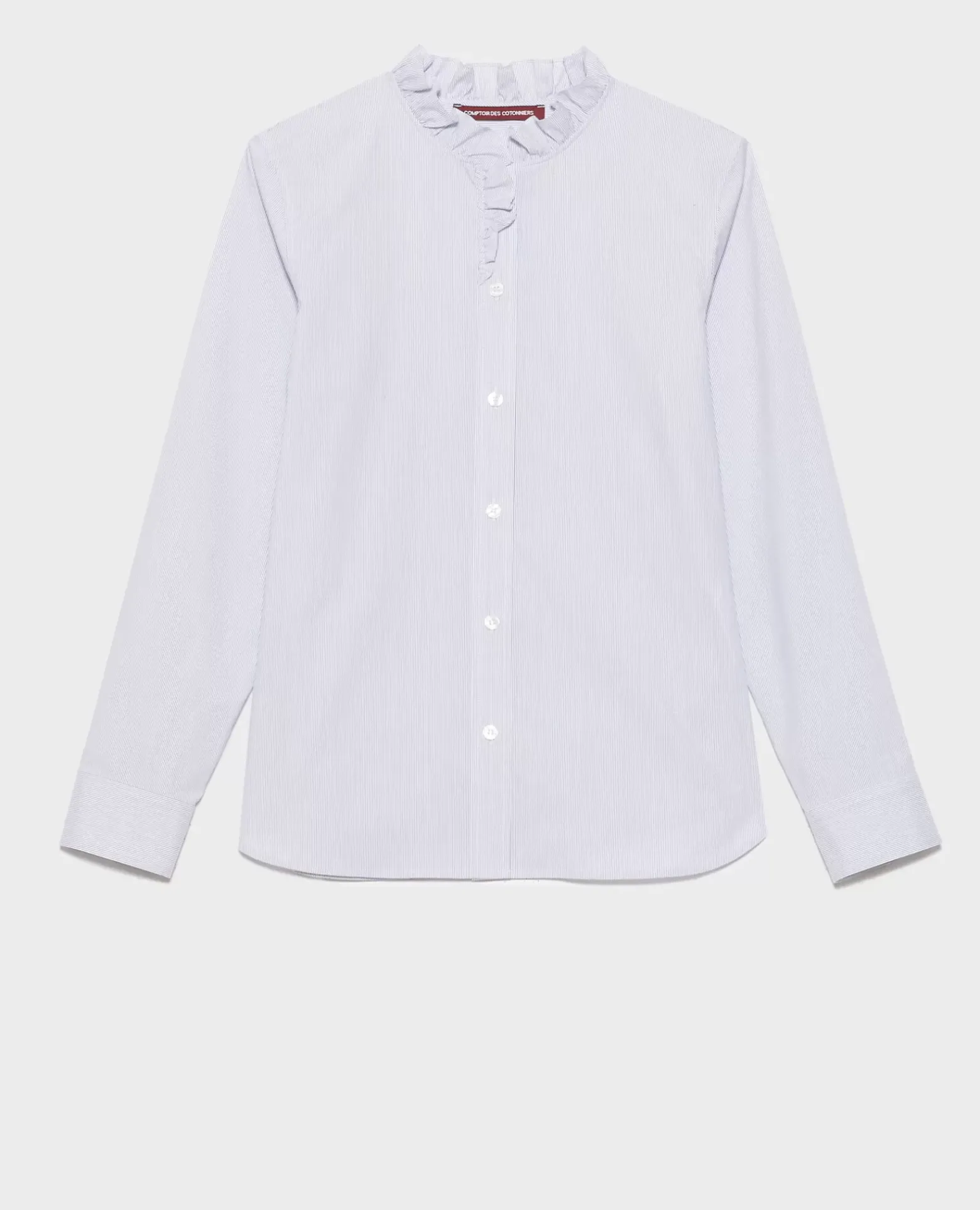 Blouses & Chemises|Comptoir des Cotonniers Chemise En Coton 8871 69 Navy Stripe