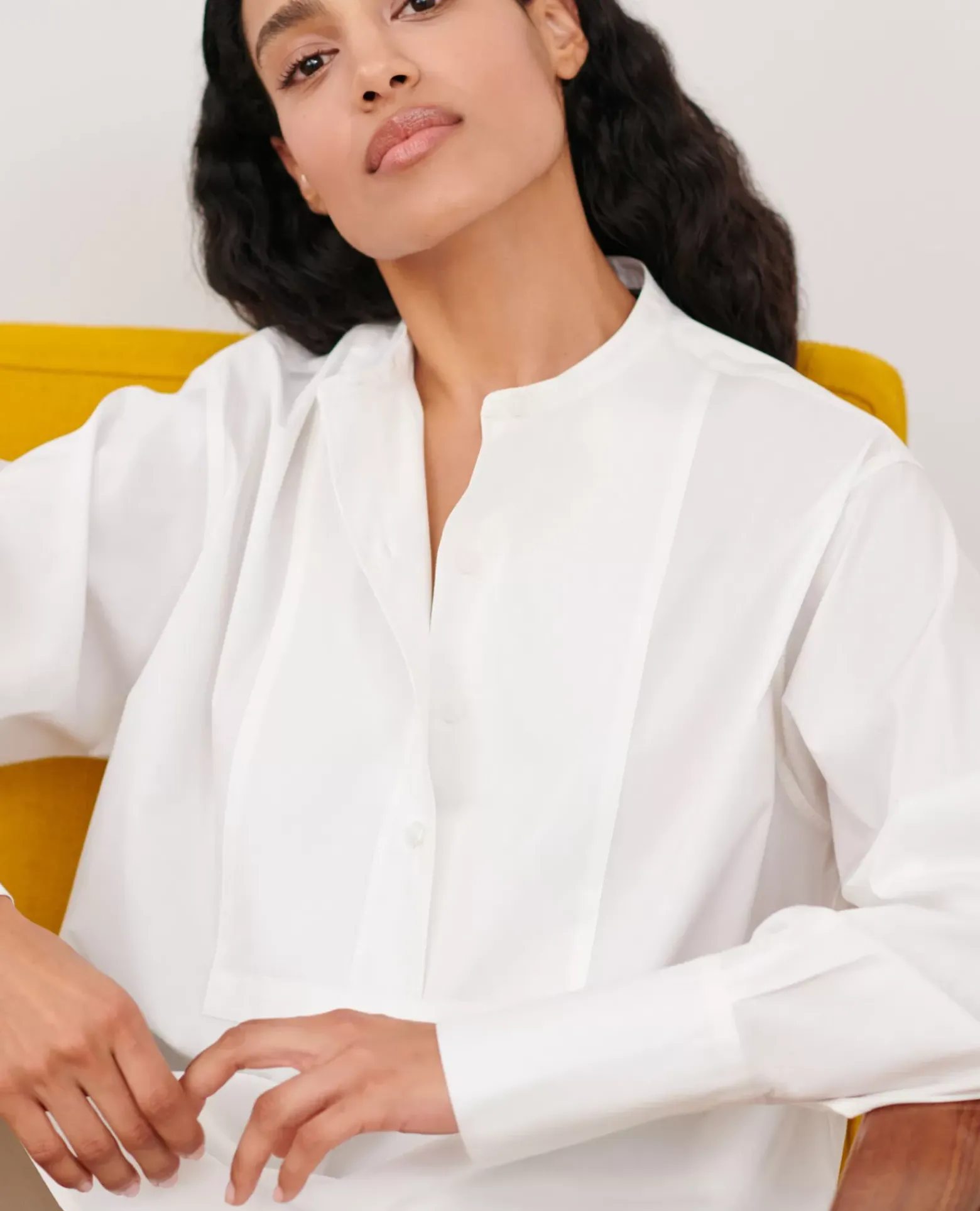 Blouses & Chemises|Comptoir des Cotonniers Chemise En Coton 4235 Optical White