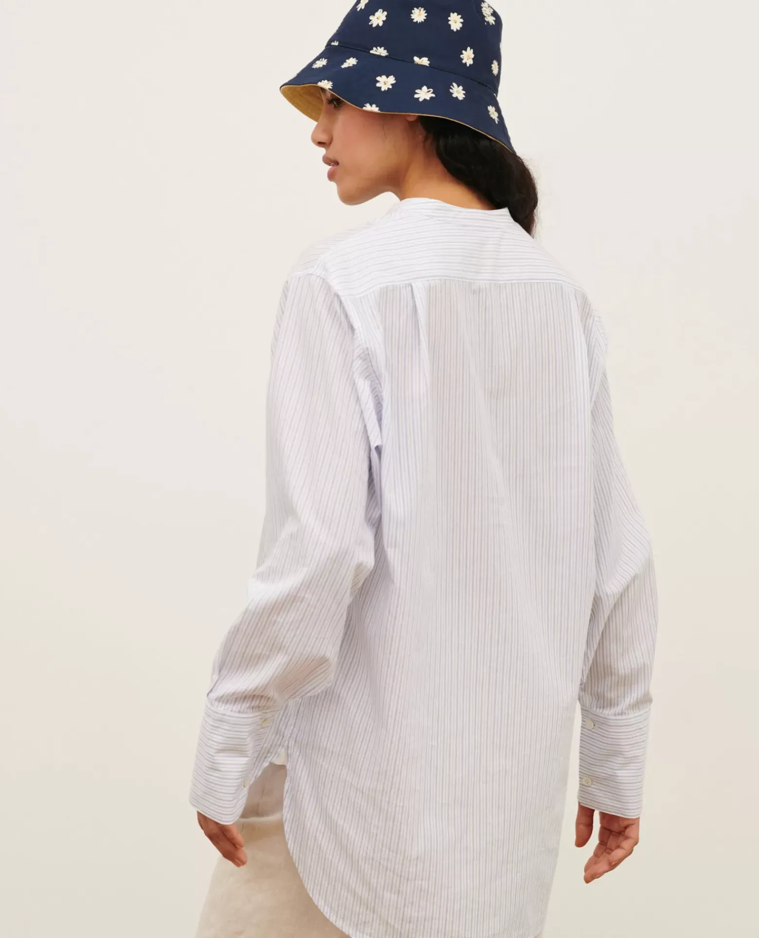 Blouses & Chemises|Comptoir des Cotonniers Chemise Liquette En Coton 0622 Blue Medium Stripes