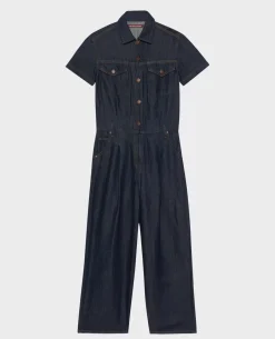 Pantalons|Comptoir des Cotonniers Combinaison En Toile Denim 0681 Rinse Denim