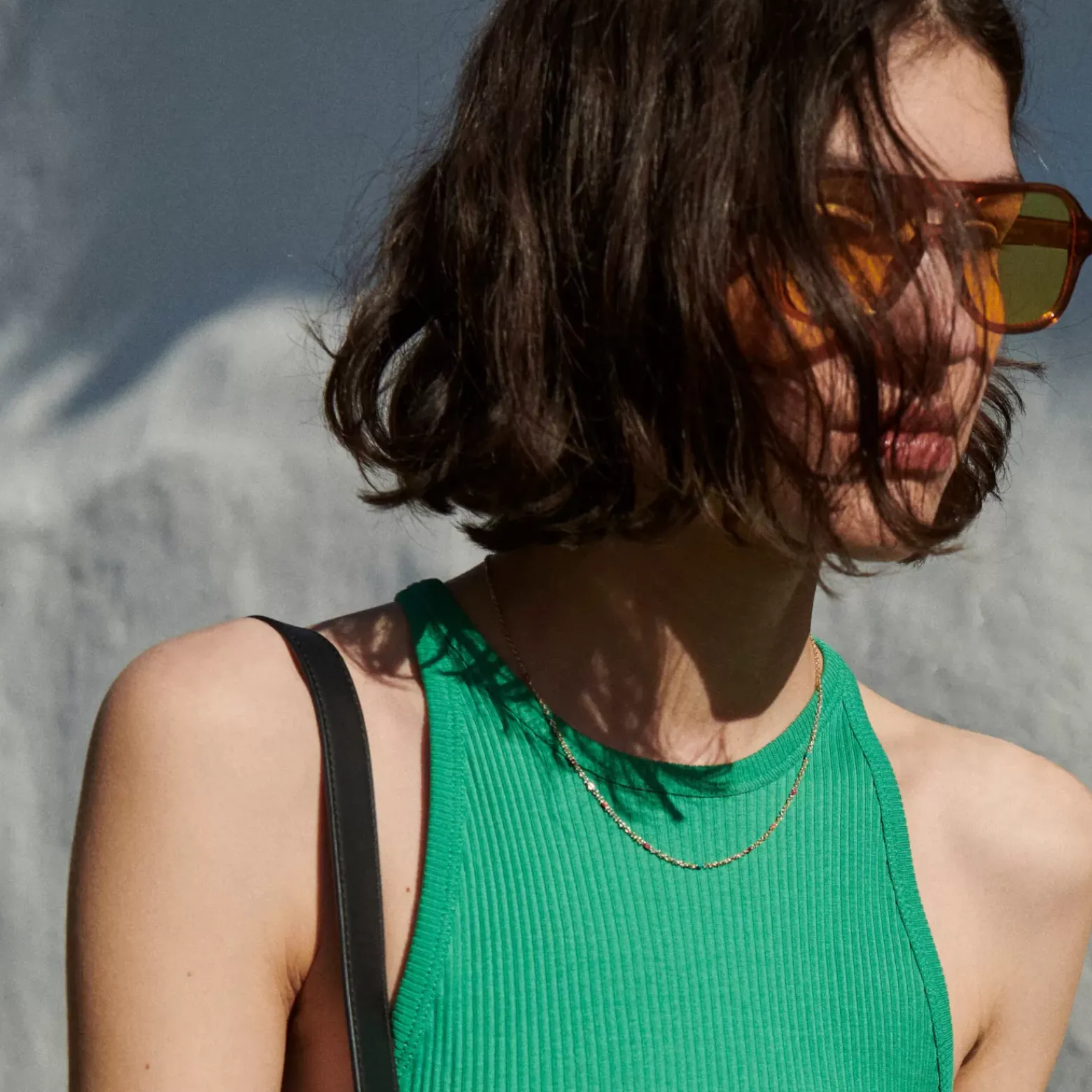 Tops|Comptoir des Cotonniers Debardeur En Coton 0542 Pine Green
