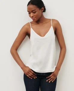 Tops|Comptoir des Cotonniers Debardeur En Coton Melange 06 Gray