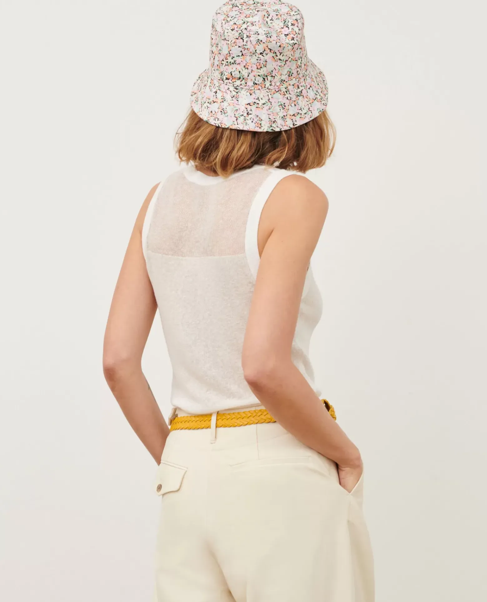 Tops|Comptoir des Cotonniers Debardeur En Coton Melange 0007 White