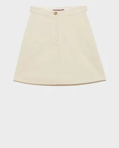 Jupes & Shorts|Comptoir des Cotonniers Jupe Courte En Velours Cotele 7107C 02 White