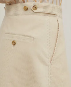Jupes & Shorts|Comptoir des Cotonniers Jupe Courte En Velours Cotele 7107C 02 White