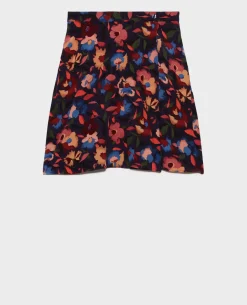 Jupes & Shorts|Comptoir des Cotonniers Jupe Courte Imprimee 8858 69 Navy Print