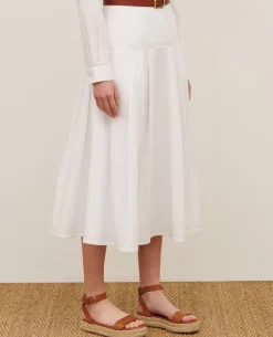 Jupes & Shorts|Comptoir des Cotonniers Jupe Longue En Coton 0007 White