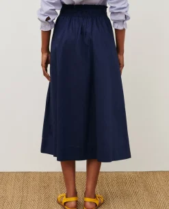 Jupes & Shorts|Comptoir des Cotonniers Jupe Longue En Coton 68 Blue