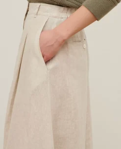 Jupes & Shorts|Comptoir des Cotonniers Jupe Midi En Lin 0305 Natural
