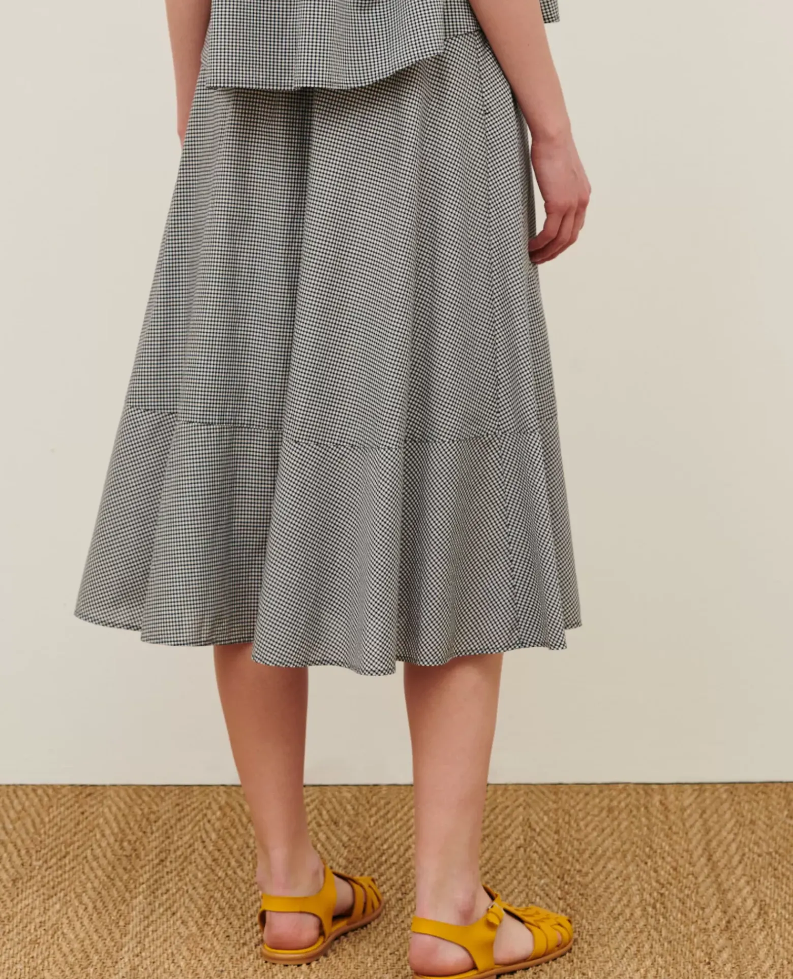Jupes & Shorts|Comptoir des Cotonniers Jupon En Voile De Coton 7073 88_Vichy