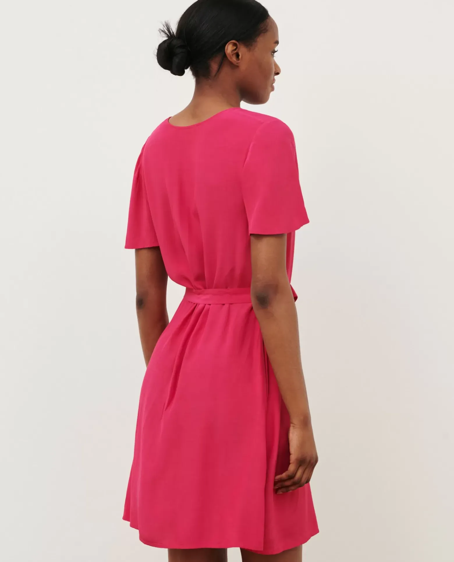 Robes|Comptoir des Cotonniers Laetitia - Robe Courte Fluide 8905 Cherries Jubilee