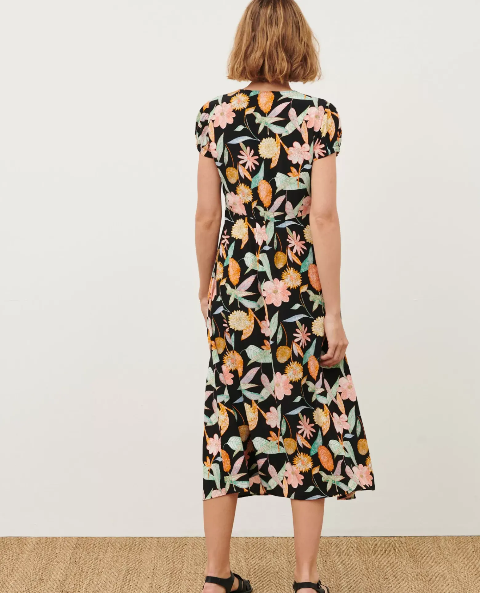 Robes|Comptoir des Cotonniers Ludivine - Robe Longue 0909 Black Aubepine