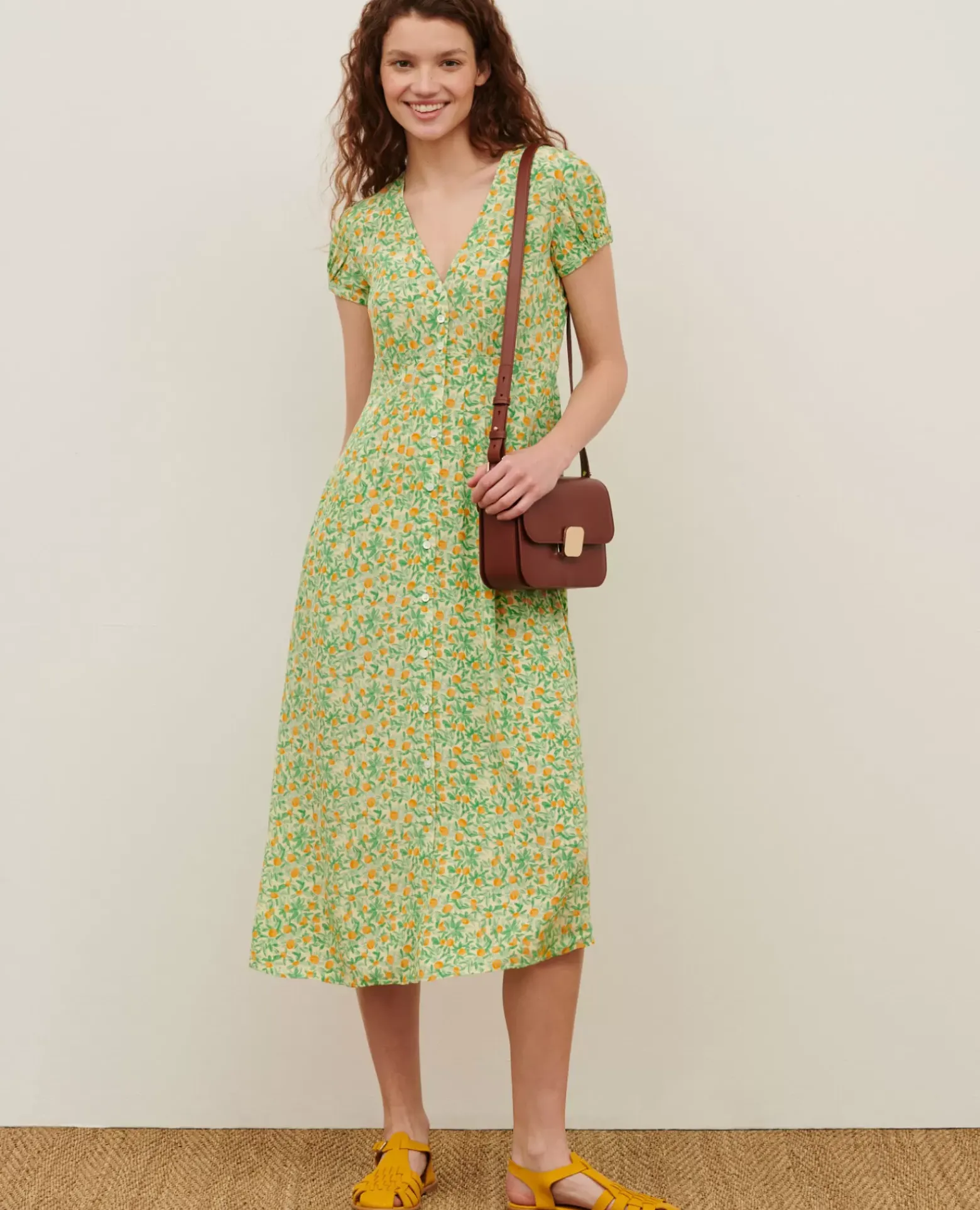 Robes|Comptoir des Cotonniers Ludivine - Robe Longue 0420 Zest Yellow