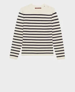 Maille|Comptoir des Cotonniers Maddy - Pull Marin En Laine Merinos Stp Jtst Nsky