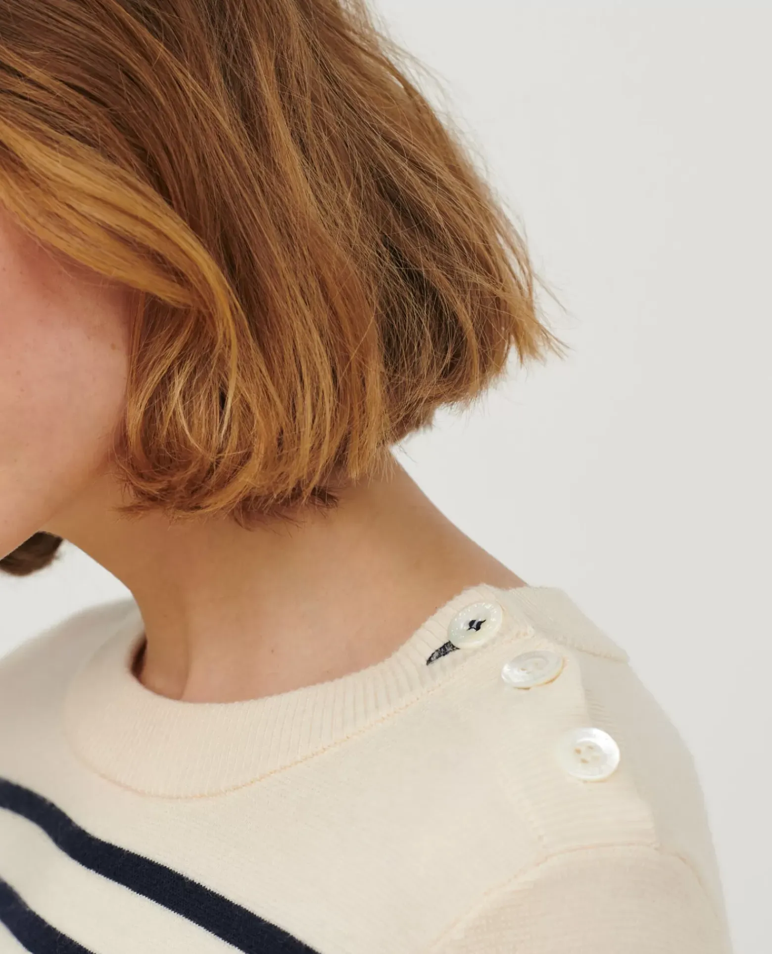 Maille|Comptoir des Cotonniers Maddy - Pull Marin En Laine Merinos Stp Jtst Nsky
