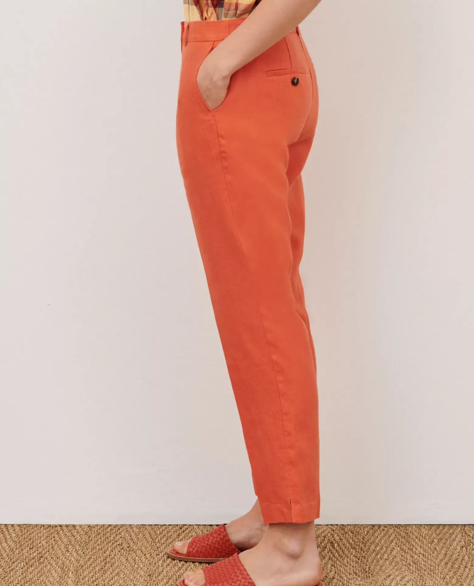 Pantalons|Comptoir des Cotonniers Marguerite - Pantalon Cigarette 0250 Tiger Lily Orange