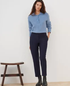 Pantalons|Comptoir des Cotonniers Marguerite - Pantalon Cigarette 4277 Night_Sky