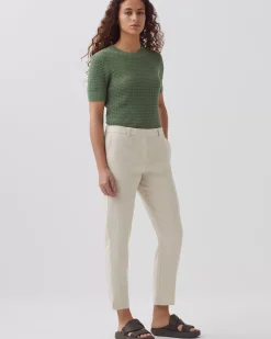 Pantalons|Comptoir des Cotonniers Marguerite - Pantalon Cigarette 0310 Beige Natural