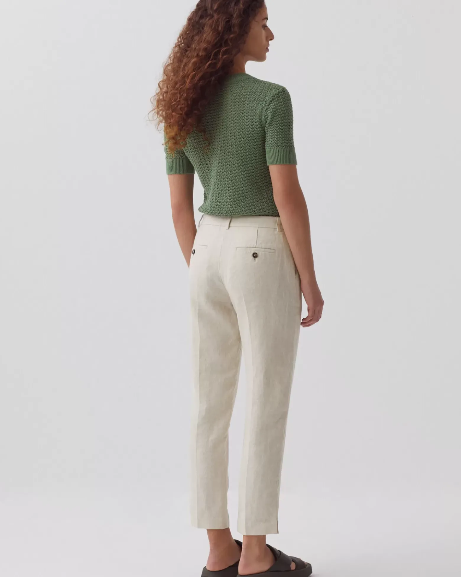 Pantalons|Comptoir des Cotonniers Marguerite - Pantalon Cigarette 0310 Beige Natural