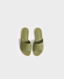 Chaussures|Comptoir des Cotonniers Pam - Sandales En Cuir 58 Green