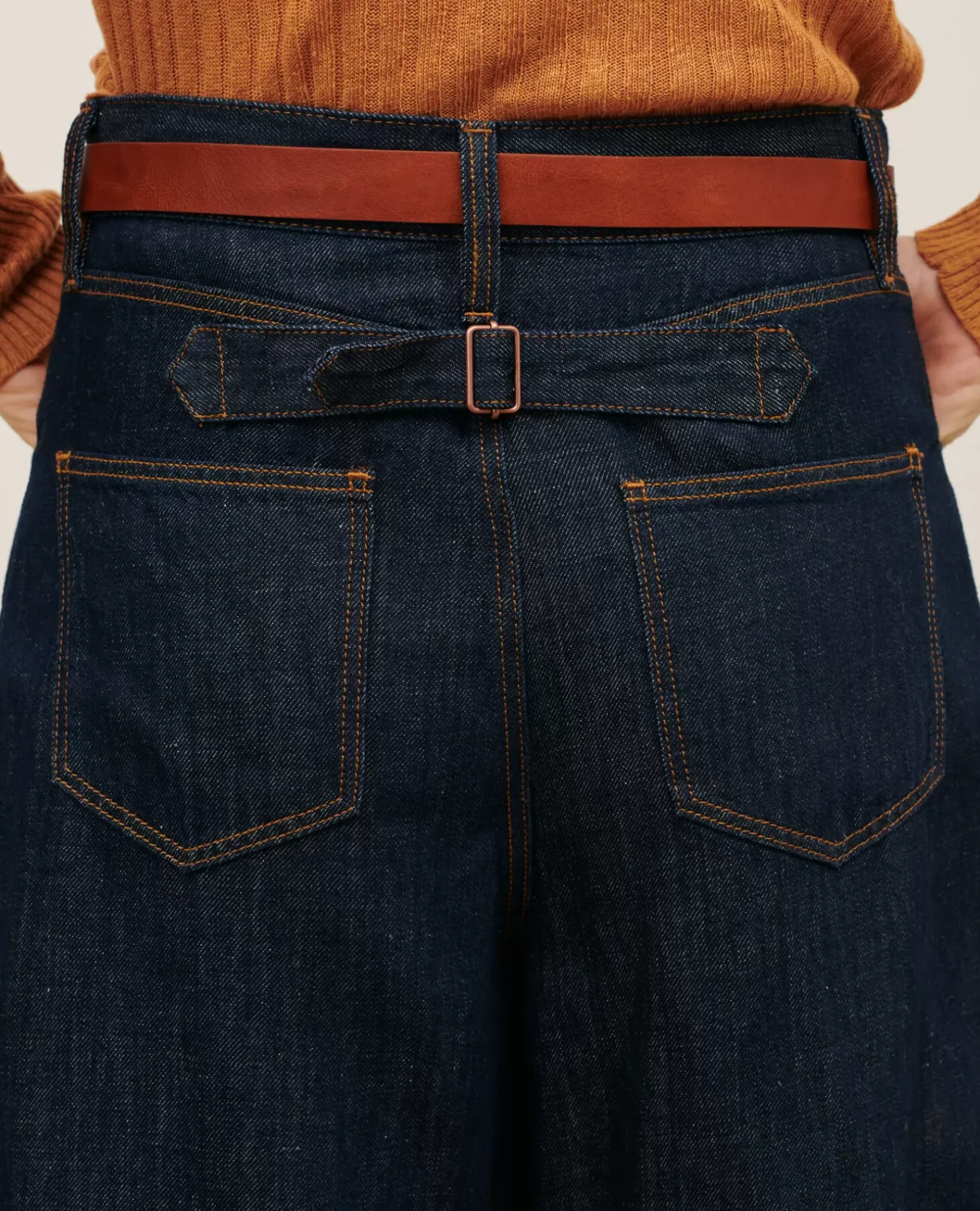 Pantalons|Comptoir des Cotonniers Peggy - Pantalon En Toile Denim 0681 Rinse Denim
