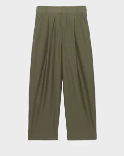 Pantalons|Comptoir des Cotonniers Peggy - Pantalon En Twill De Jersey 0571 Thyme Green