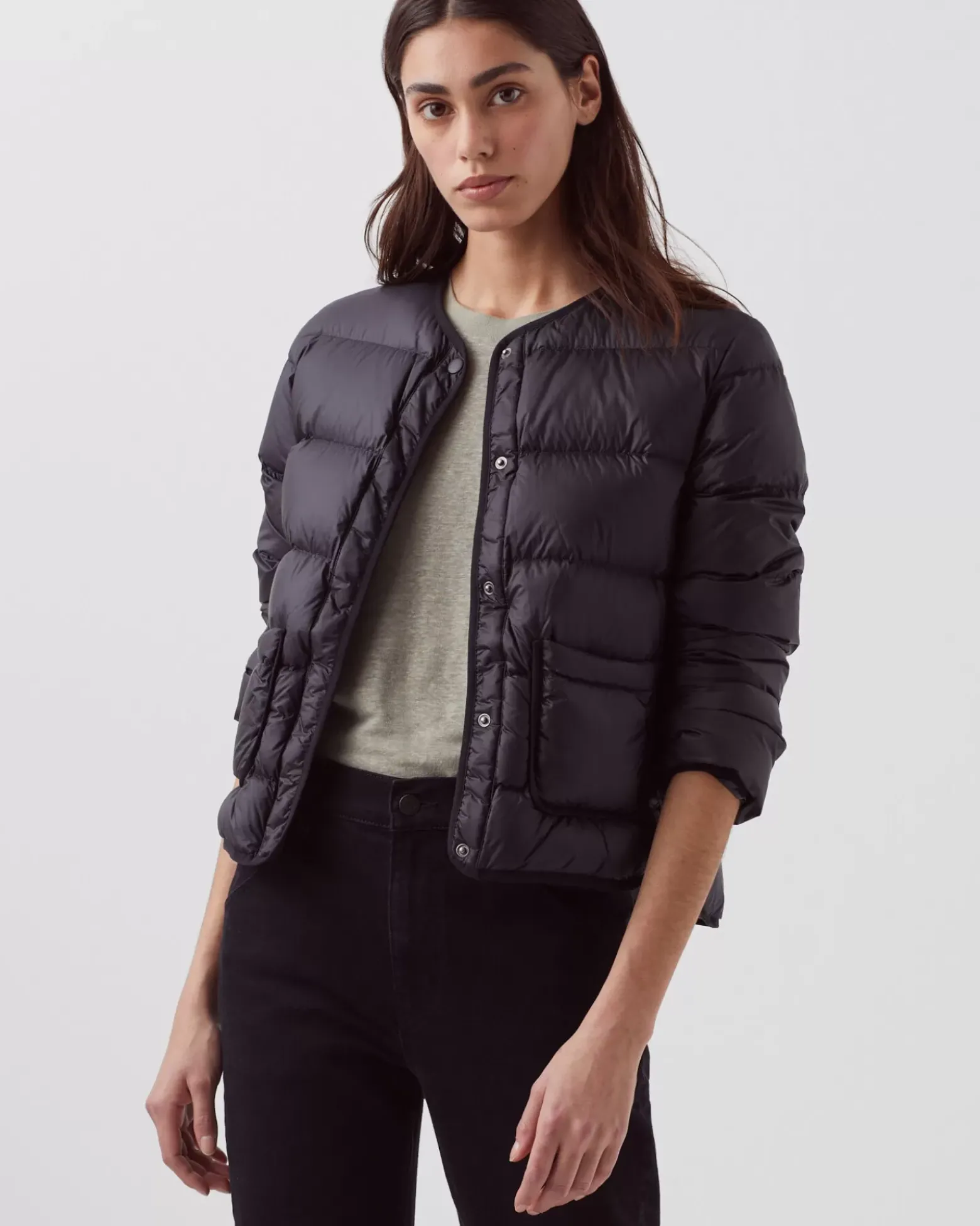 Vestes & Trenchs|Comptoir des Cotonniers Plume - Doudoune Ultra Legere 09 Black