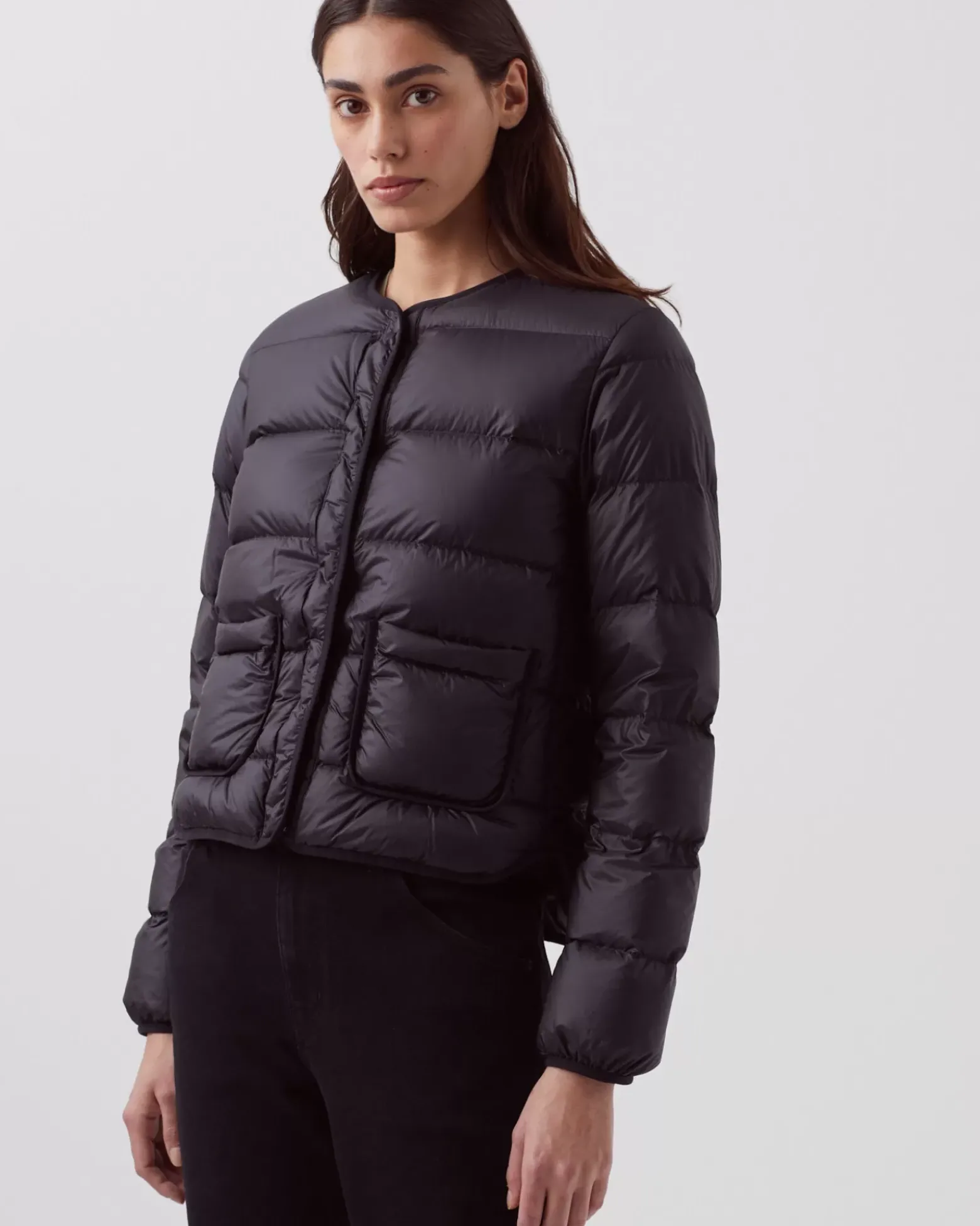 Vestes & Trenchs|Comptoir des Cotonniers Plume - Doudoune Ultra Legere 09 Black