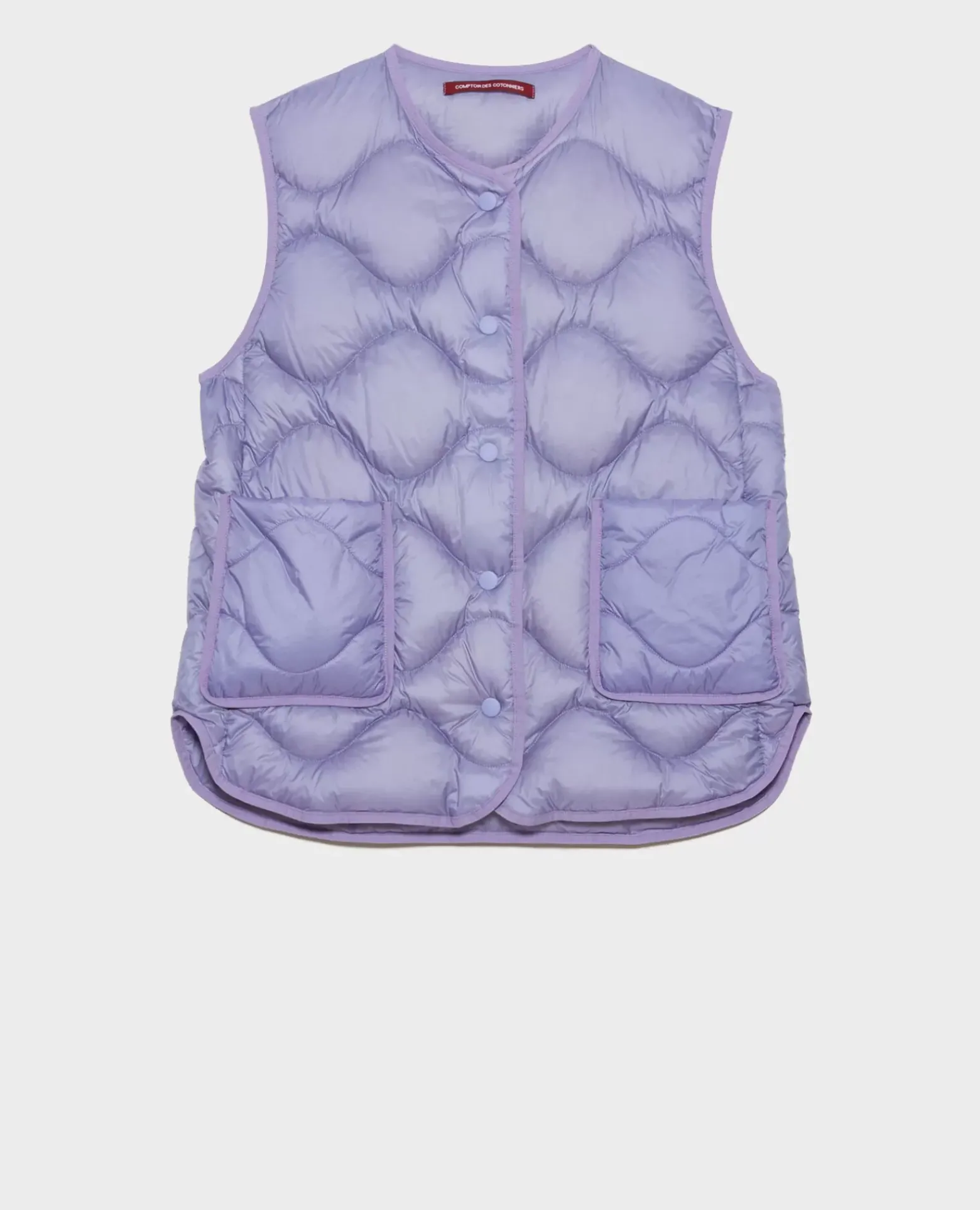 Vestes & Trenchs|Comptoir des Cotonniers Plume - Veste Sans Manches 0720 Persian Violet