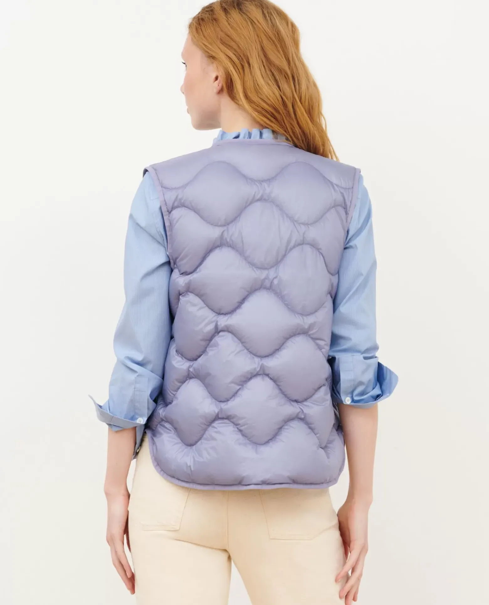 Vestes & Trenchs|Comptoir des Cotonniers Plume - Veste Sans Manches 0720 Persian Violet