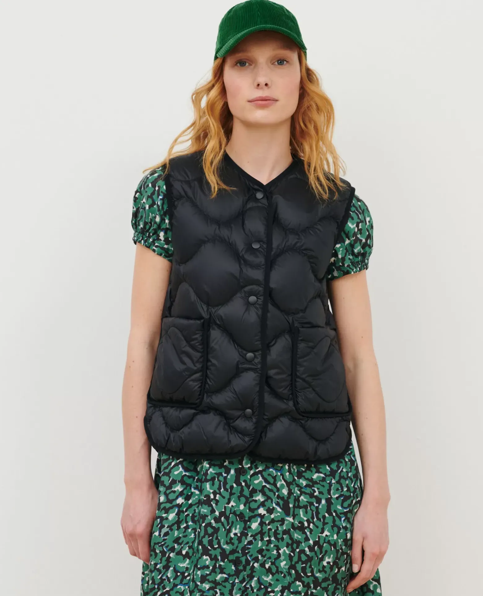 Vestes & Trenchs|Comptoir des Cotonniers Plume - Veste Sans Manches 0093 Black