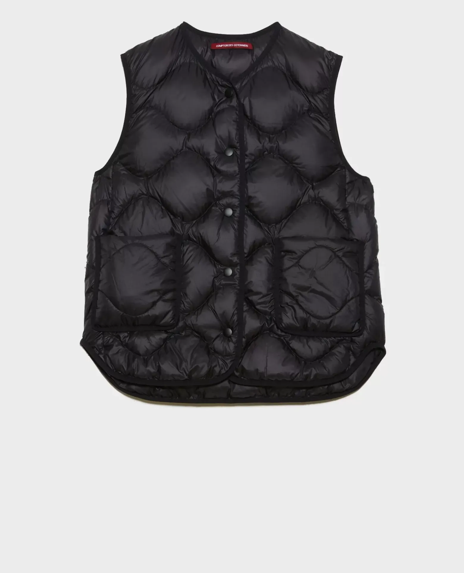 Vestes & Trenchs|Comptoir des Cotonniers Plume - Veste Sans Manches 0093 Black