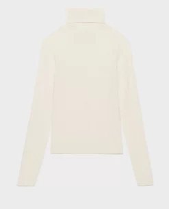 Maille|Comptoir des Cotonniers Pull Chaussette En Laine Merinos 8843 00 White