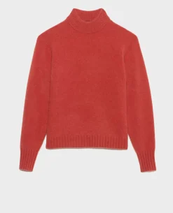 Maille|Comptoir des Cotonniers Pull Col Montant En Cachemire 8830 16 Red