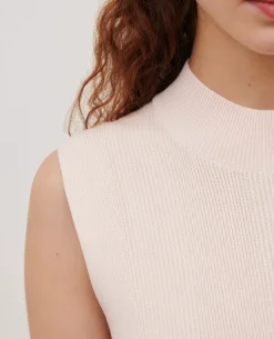 Maille|Comptoir des Cotonniers Pull Debardeur En Coton 0100 Pink Marshmallow